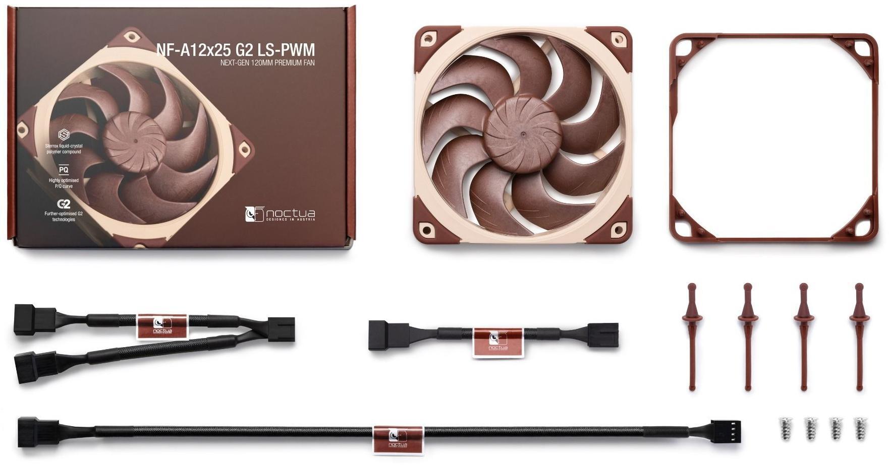 Noctua - Ventoinha Noctua NF-A12X25 G2 Low Speed PWM 120mm