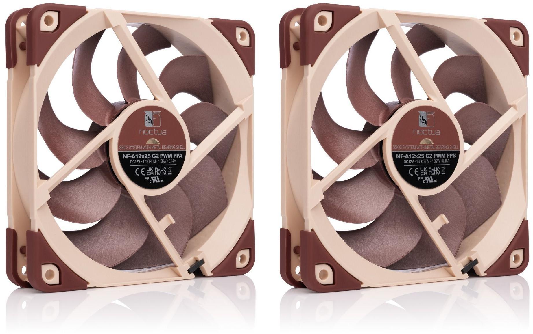 Noctua - Ventoinha Noctua NF-A12X25 G2 PWM 120mm (Pack 2)