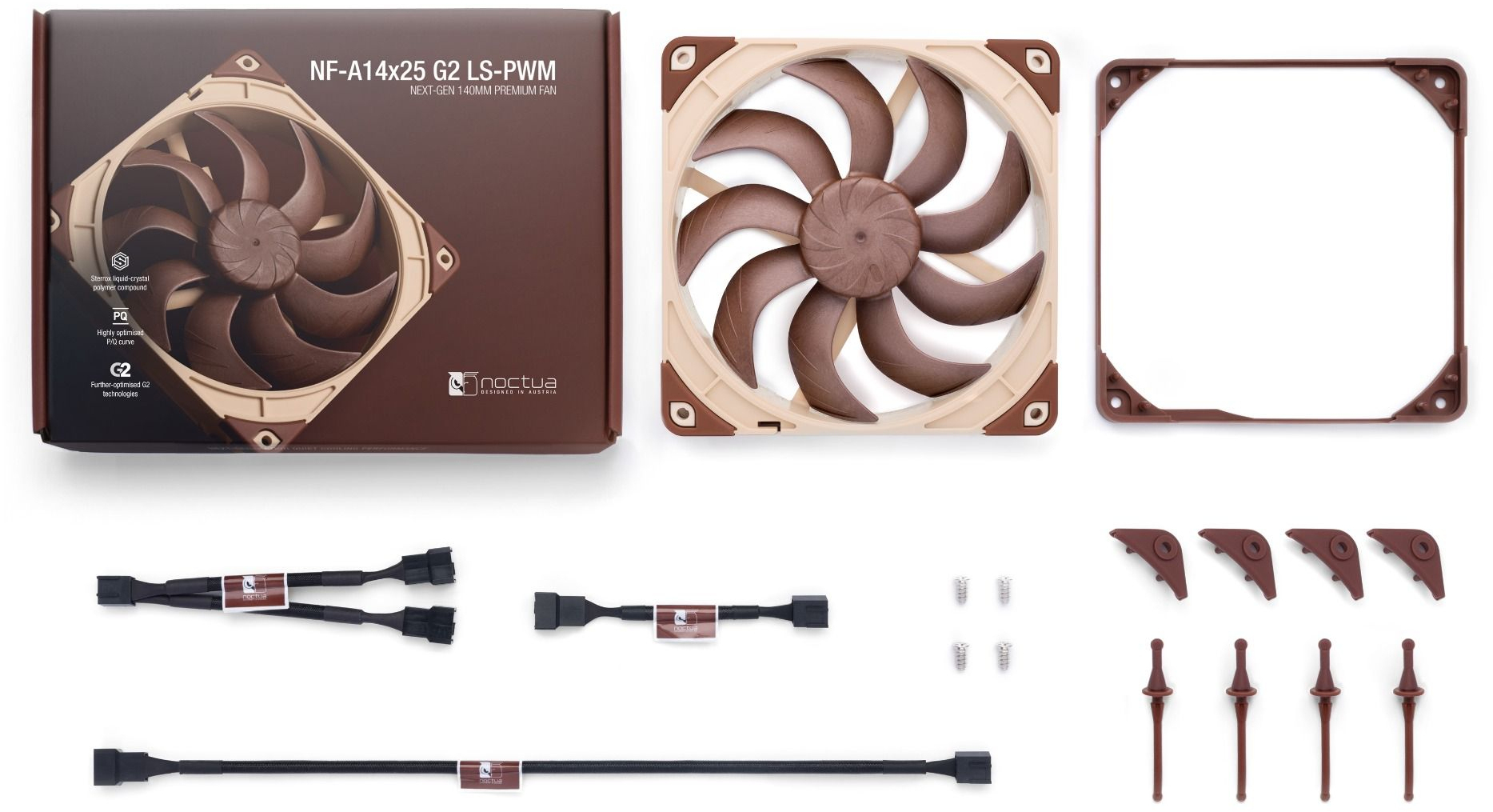 Noctua - Ventoinha Noctua NF-A14 G2 Low Speed PWM 140mm