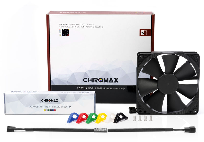 Noctua - Ventoinha Noctua NF-F12-PWM Chromax (Swap) 120mm