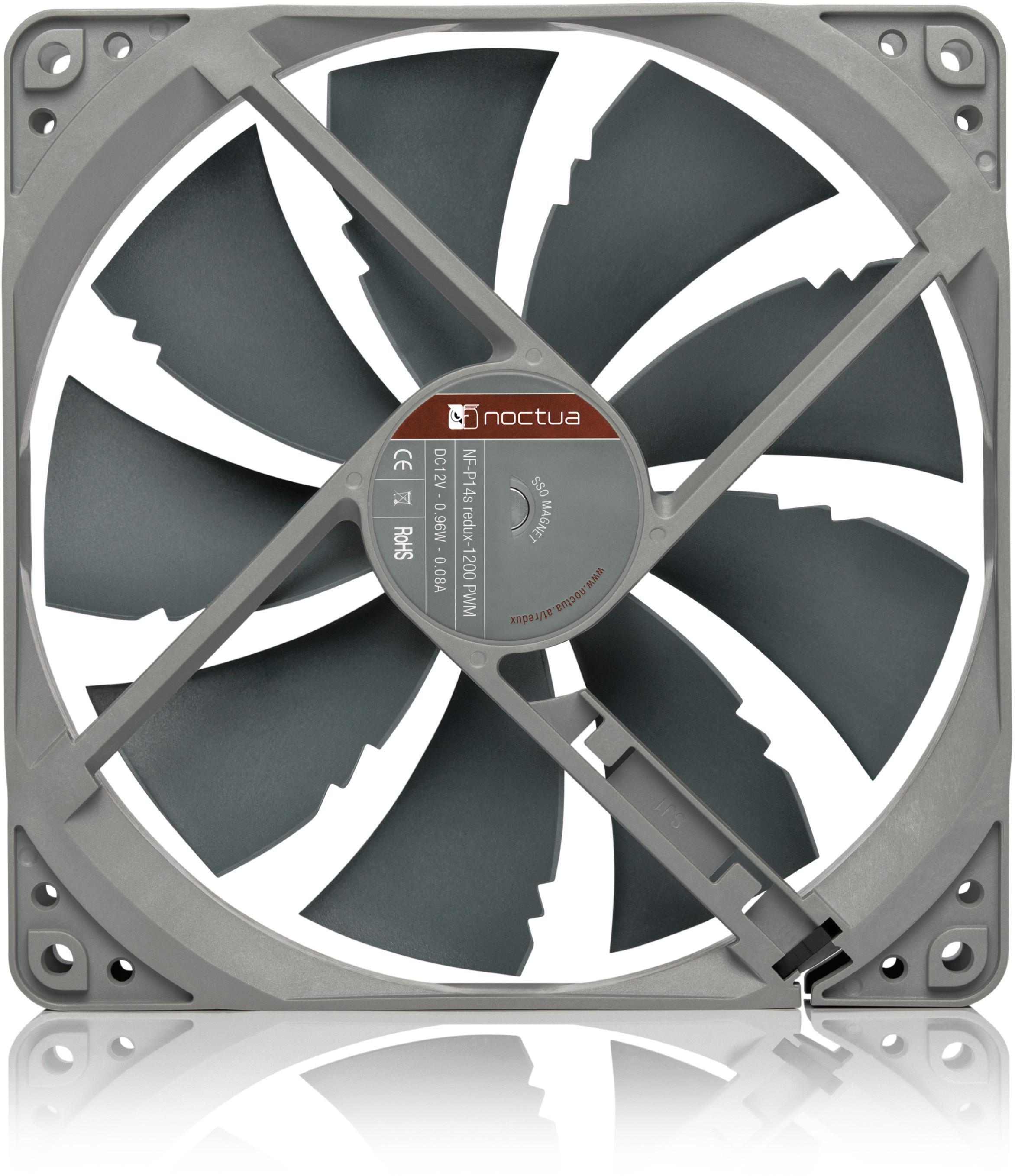 Noctua - Ventoinha Noctua NF-P14S redux 1200RPM PWM 140mm