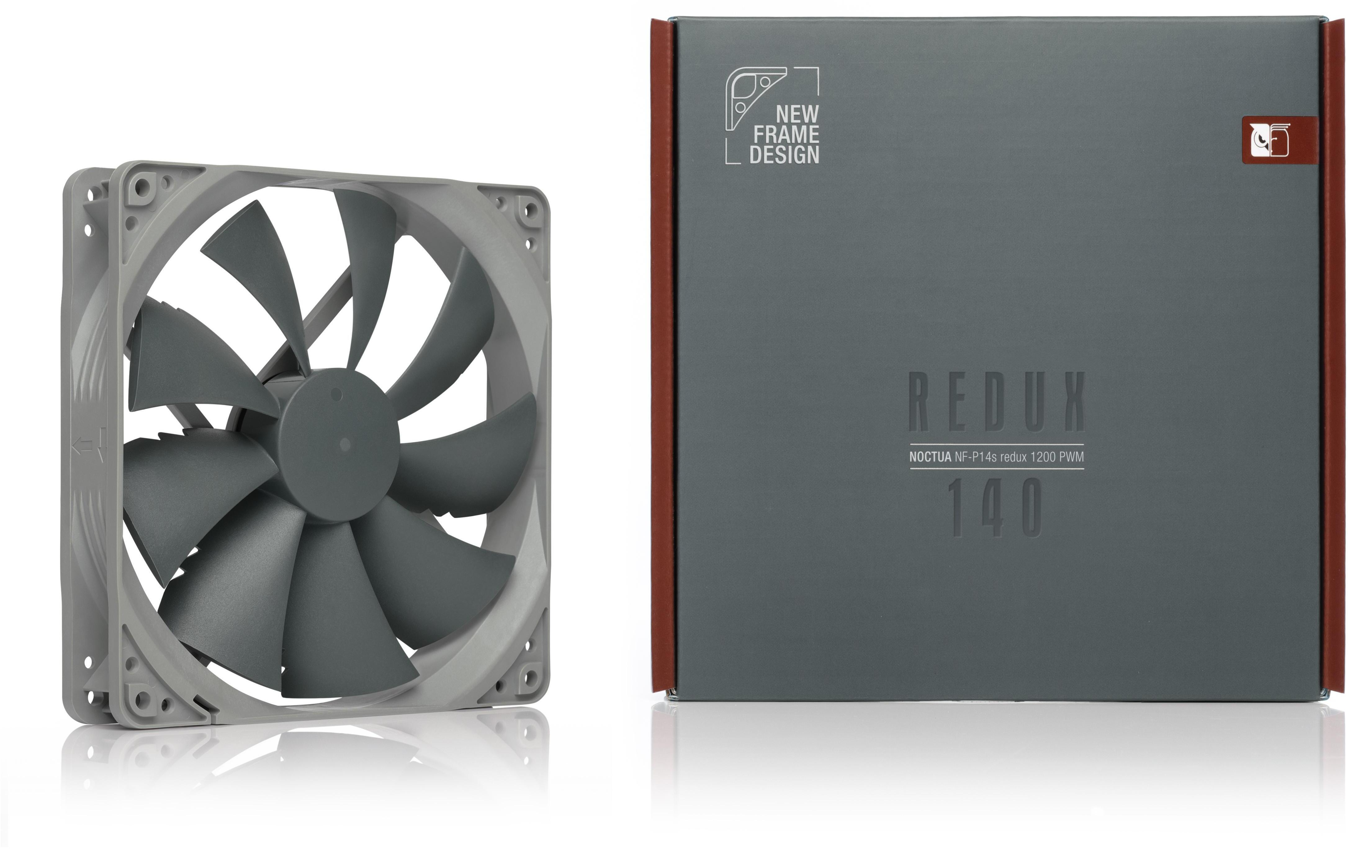 Noctua - Ventoinha Noctua NF-P14S redux 1200RPM PWM 140mm