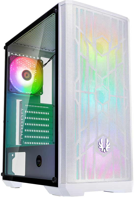 Caixa ATX BitFenix Nova Mesh TG SE A-RGB, Vidro Temperado - Branco/Branco