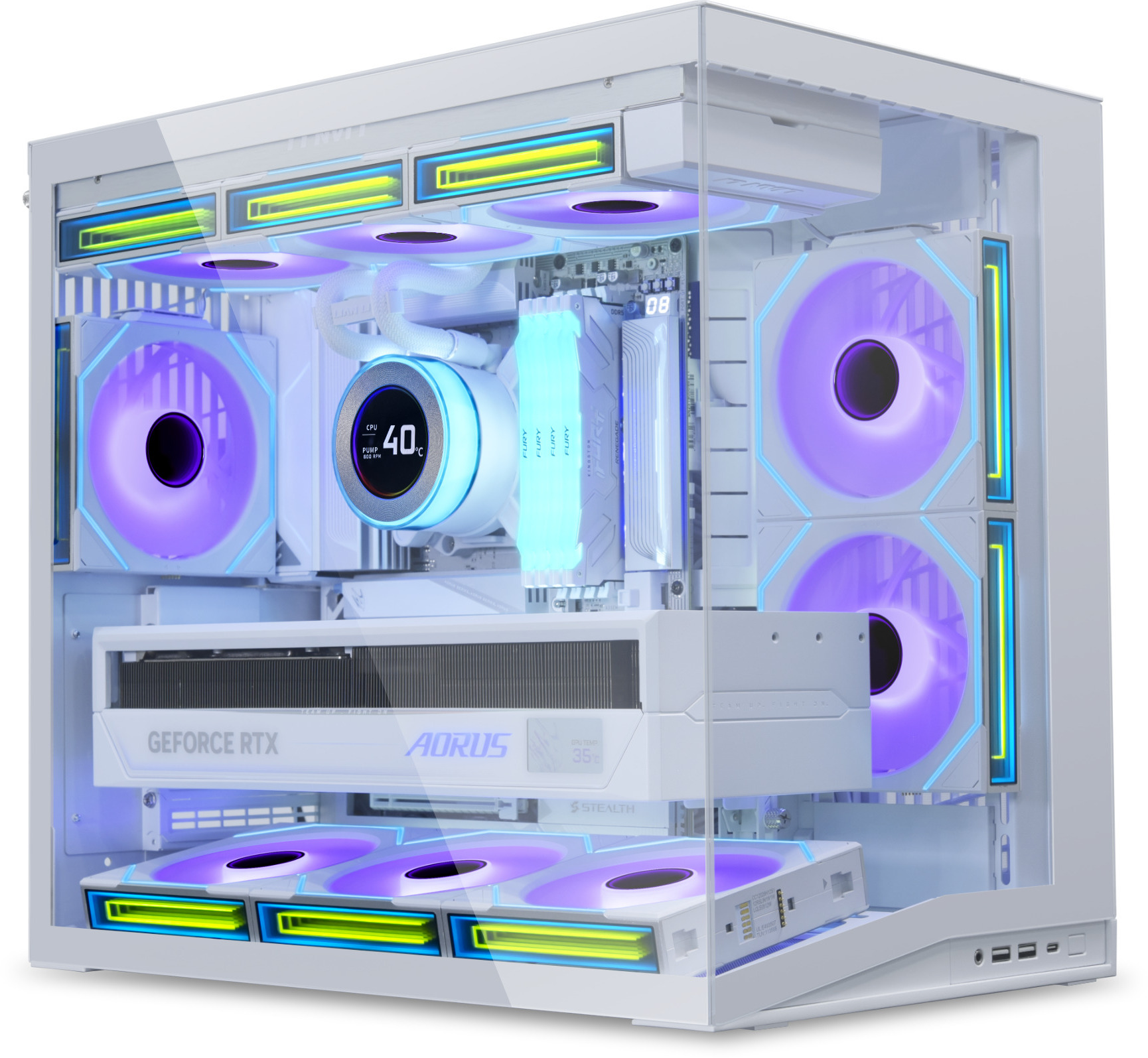 Lian Li - Caixa ATX Lian Li O11 Mini V2 Branco