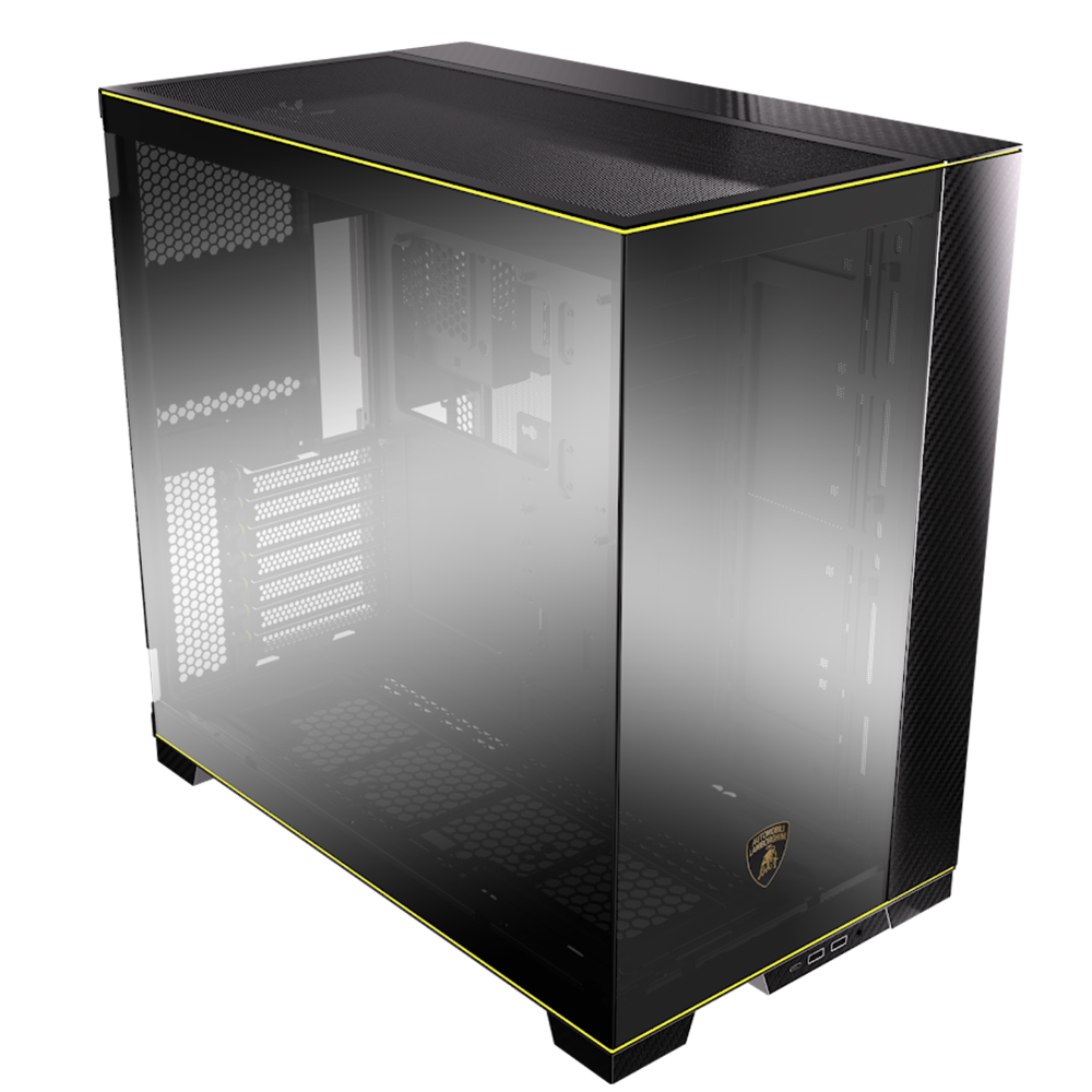 Lian Li - Caixa E-ATX Lian Li O11 Dynamic Evo RGB Preto x Lamborghini Vidro Temperado