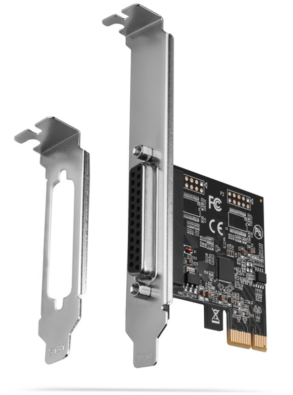 Adaptador AXAGON PCEA-P1N PCIe 1x porta paralela w. SP & LP