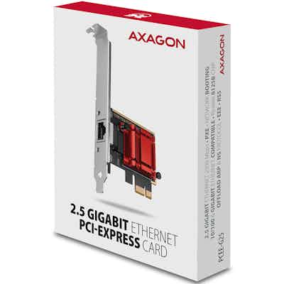 Adaptador AXAGON  PCEE-G25 PCIe  2.5 Gigabit Ethernet, Realtek 8125 - RJ45