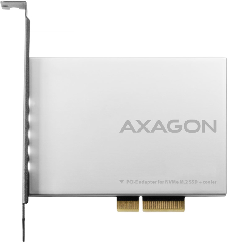 AXAGON - Adaptador PCIe 3.0 AXAGON PCEM2-NC para NVMe M.2 SSD com Dissipador Passivo
