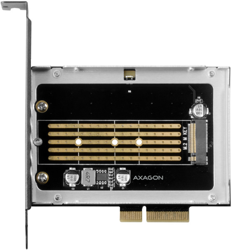 AXAGON - Adaptador PCIe 3.0 AXAGON PCEM2-NC para NVMe M.2 SSD com Dissipador Passivo