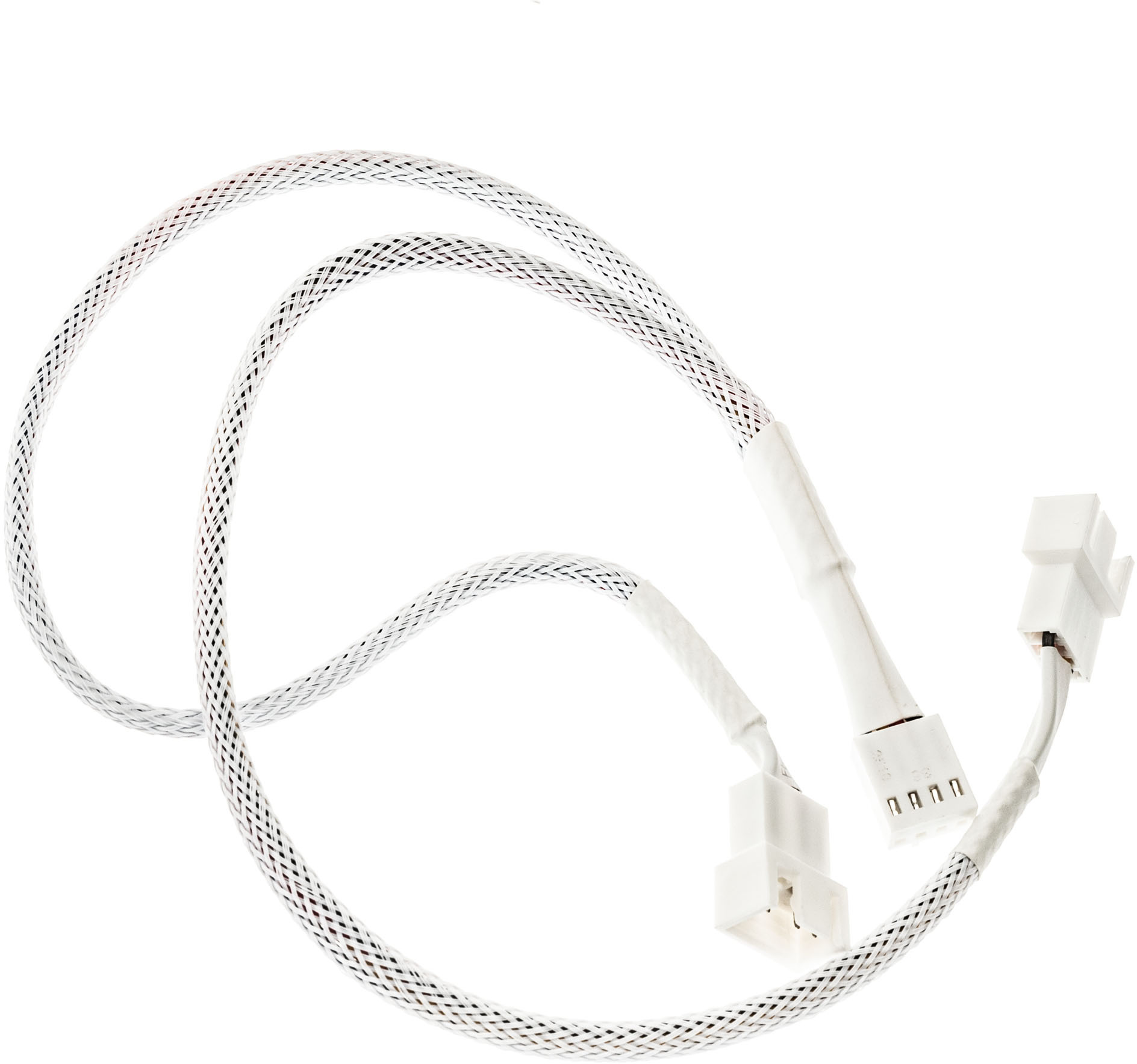 Kolink - Cabo Splitter Kolink 1-2 PWM Sleeved Branco