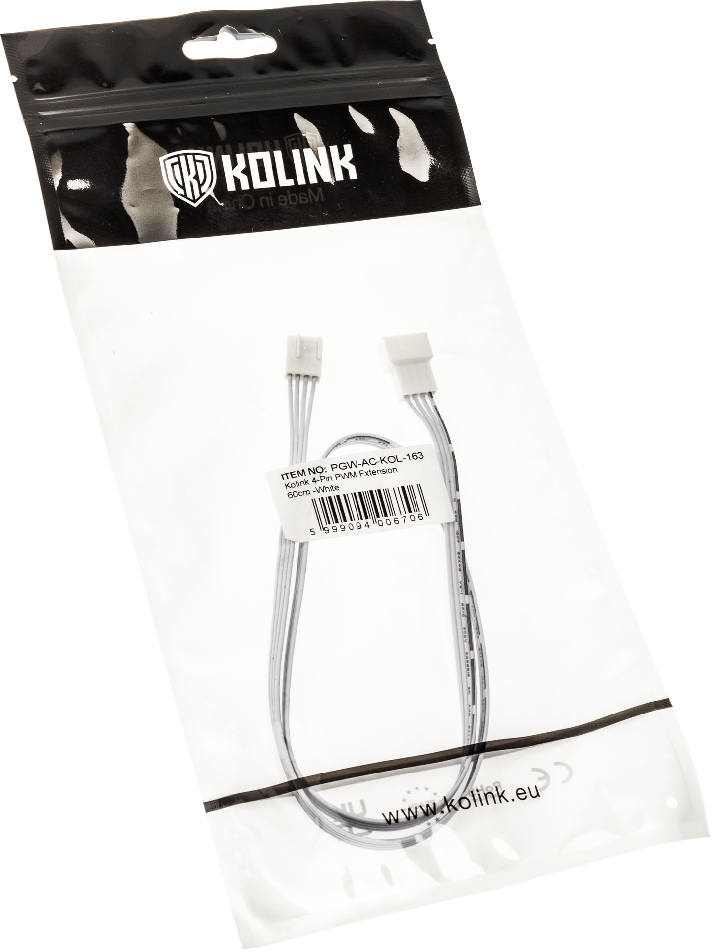 Kolink - Extensão PWM Kolink 60cm Branco