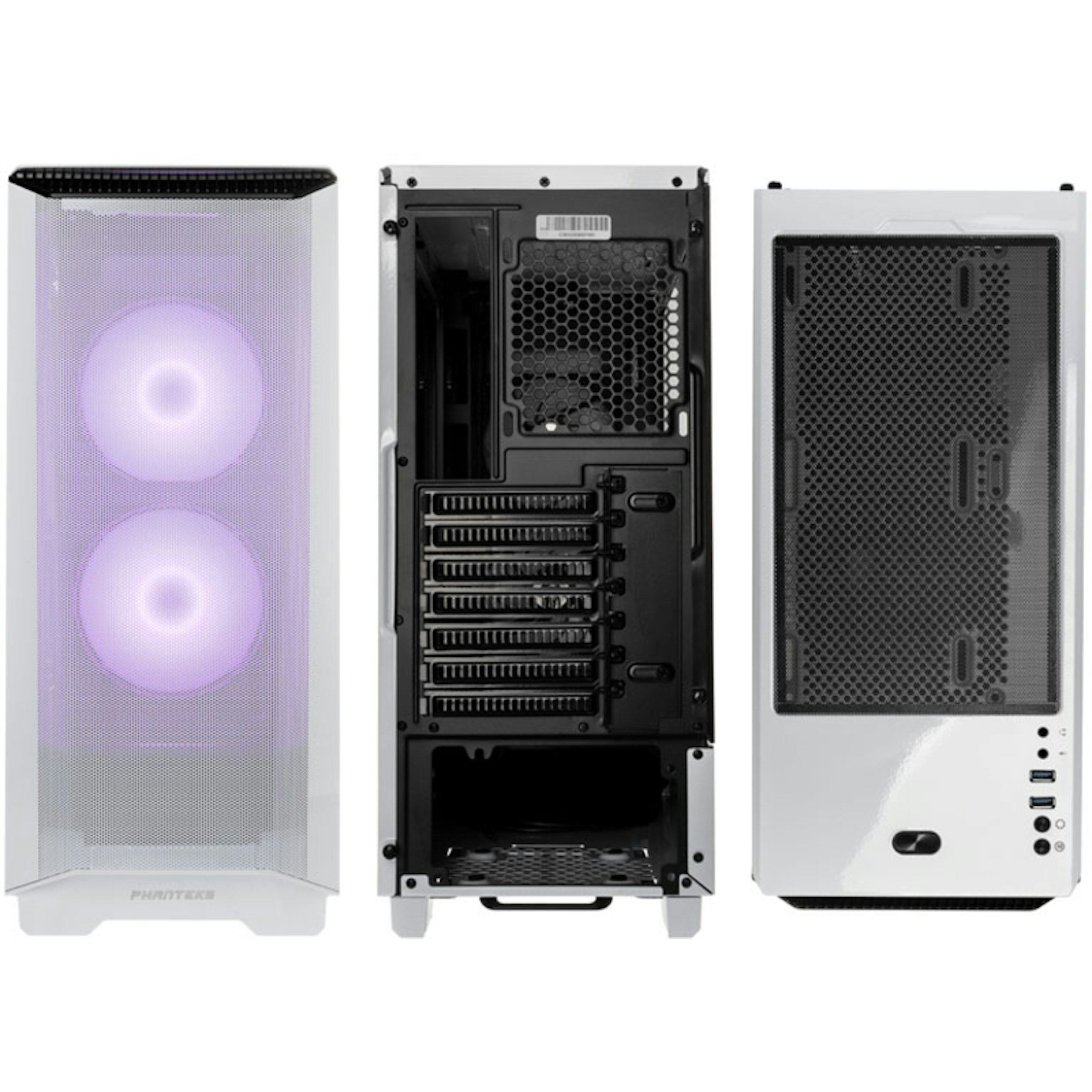 Caixa ATX Phanteks Eclipse P360A Branco, Vidro Temperado, DRGB | Globaldata