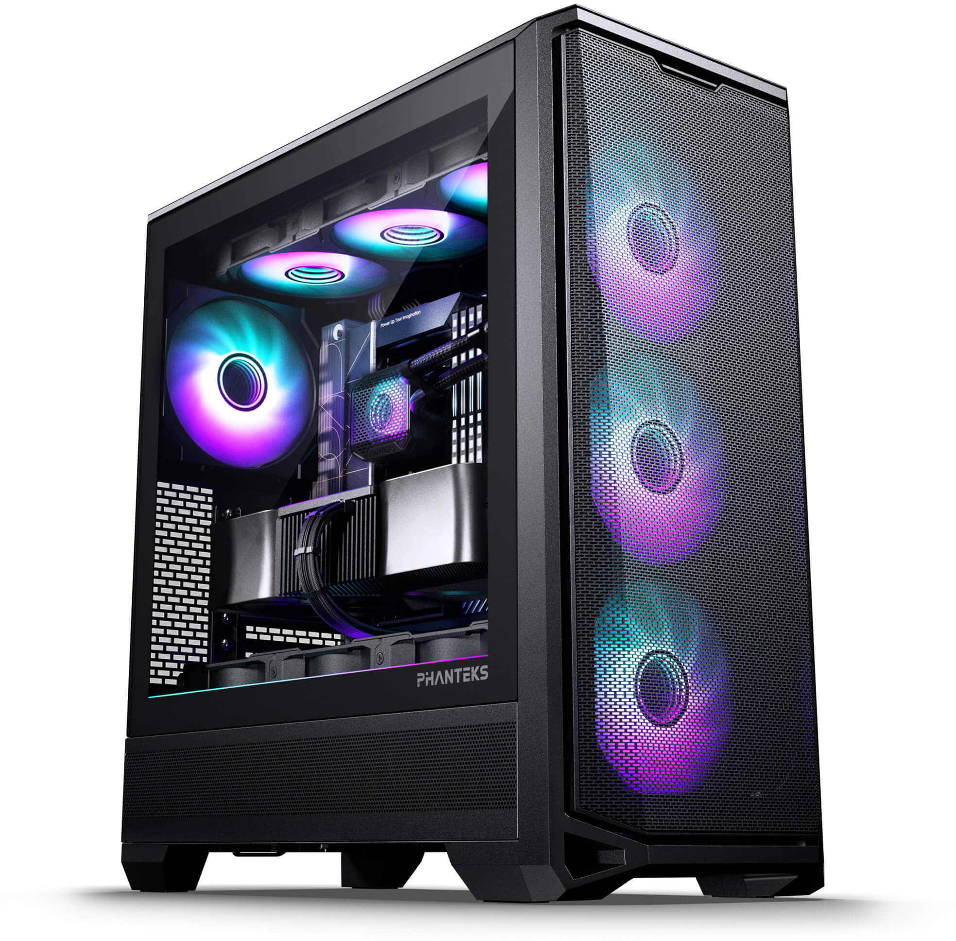 Phanteks - Caixa ATX Phanteks Eclipse G400A Vidro Temperado DRGB Preto Satin