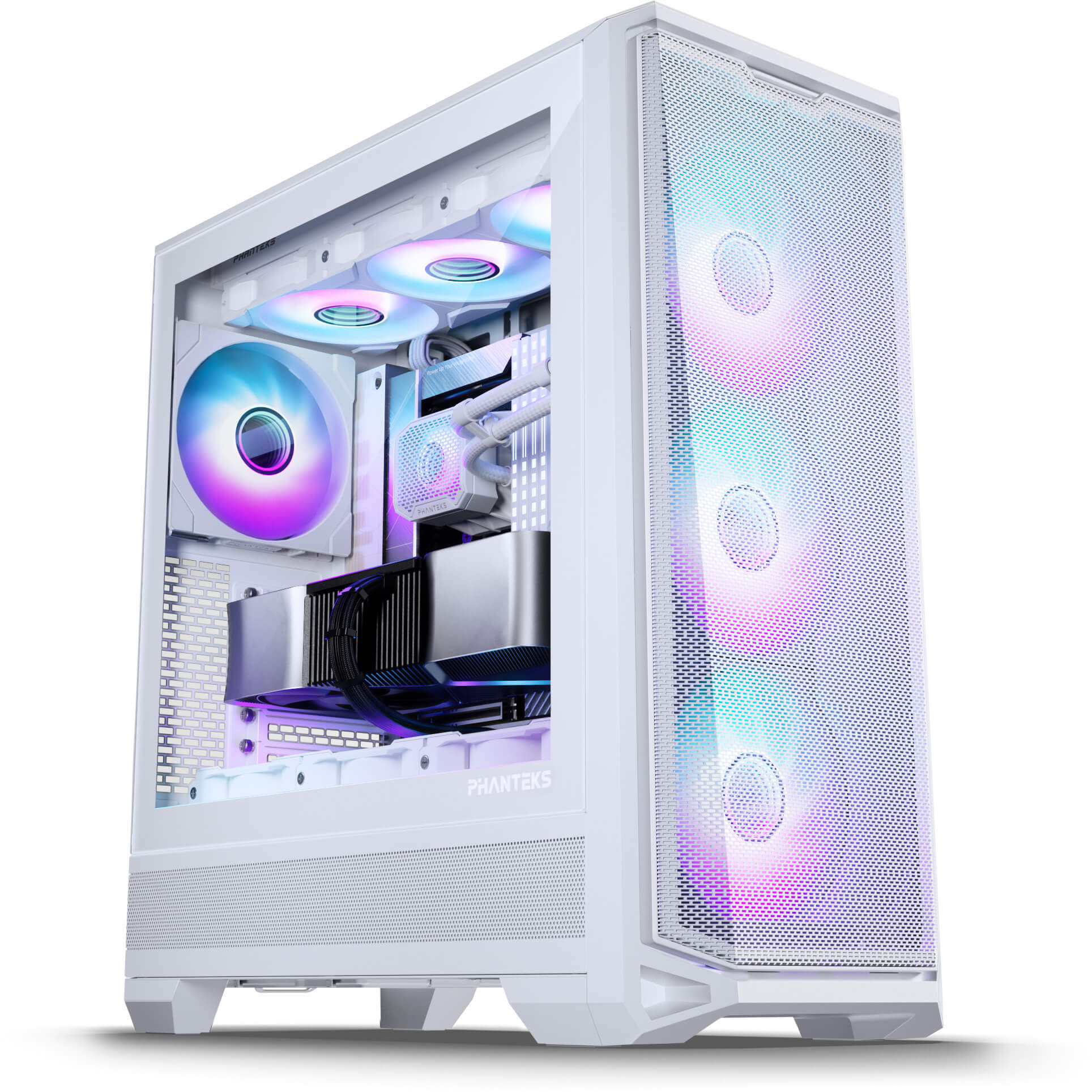 Phanteks - Caixa ATX Phanteks Eclipse G400A Vidro Temperado DRGB Branco Mate