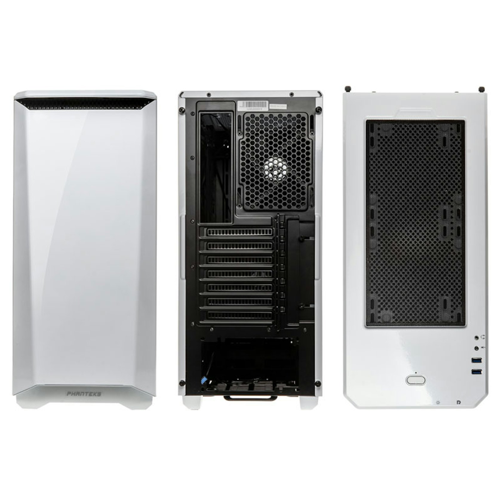 Caixa ATX Phanteks Eclipse P400 Branco Vidro Temperado