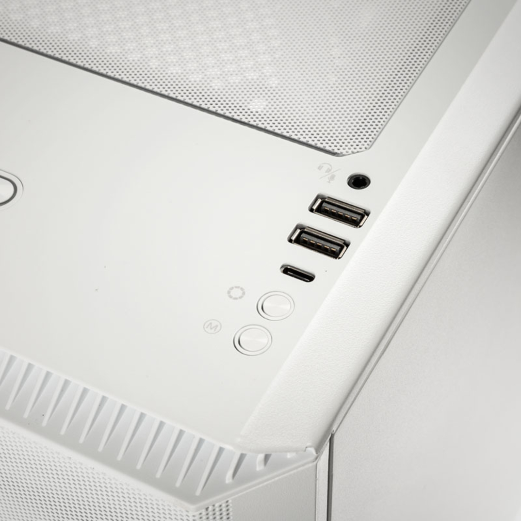 Phanteks - Caixa ATX Phanteks Eclipse P500A Air Vidro Temperado Mesh DRGB Branco