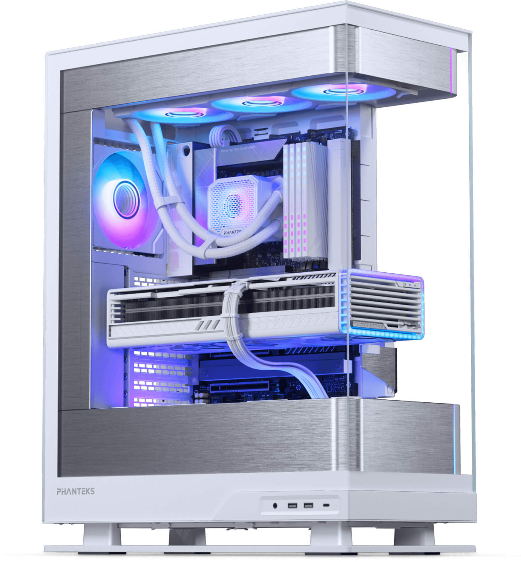 Phanteks - Caixa ATX Phanteks Evolv Series X2 Vidro Temperado DRGB Branco