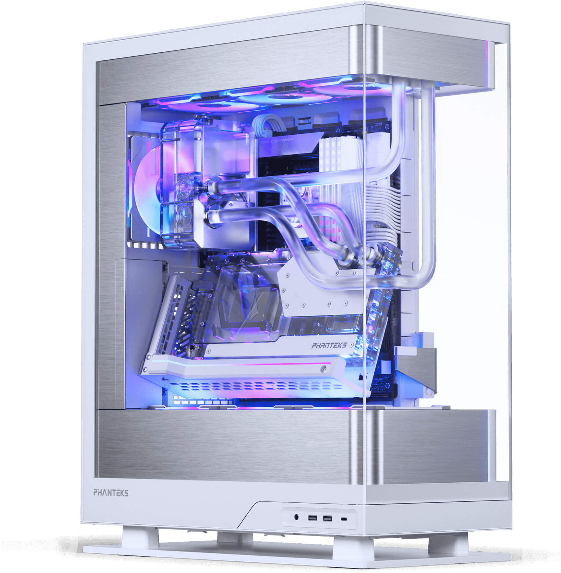 Phanteks - Caixa ATX Phanteks Evolv Series X2 Vidro Temperado DRGB Branco