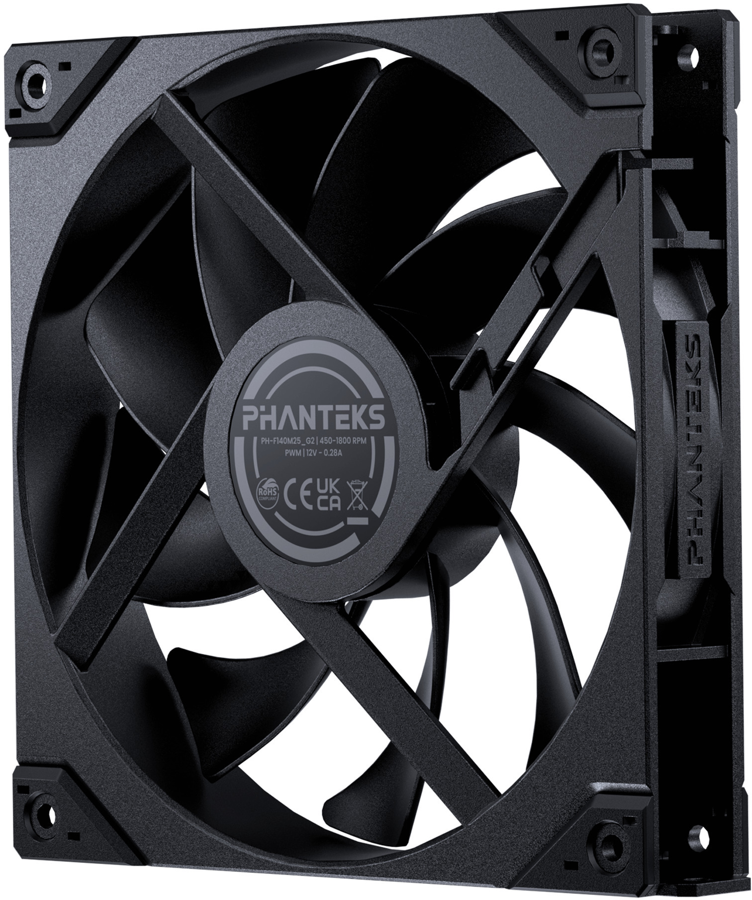 Phanteks - Ventoinha Phanteks M25 Gen2 140mm PWM Fan Preto