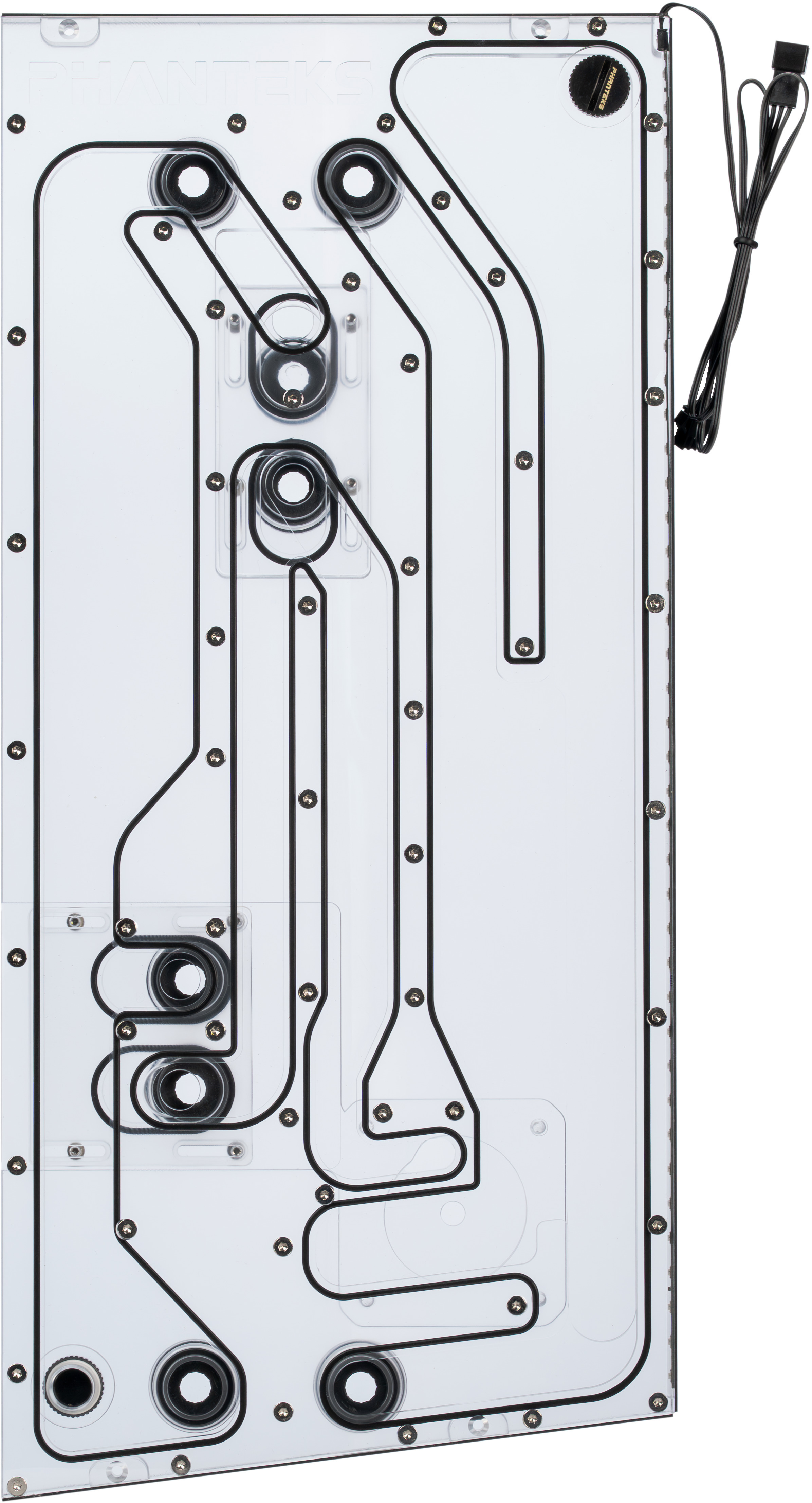 Phanteks - Phanteks Glacier EZ-Fit DIS-NV5 Distro Plate 16mm EZ-Fit Preto para Phanteks NV5