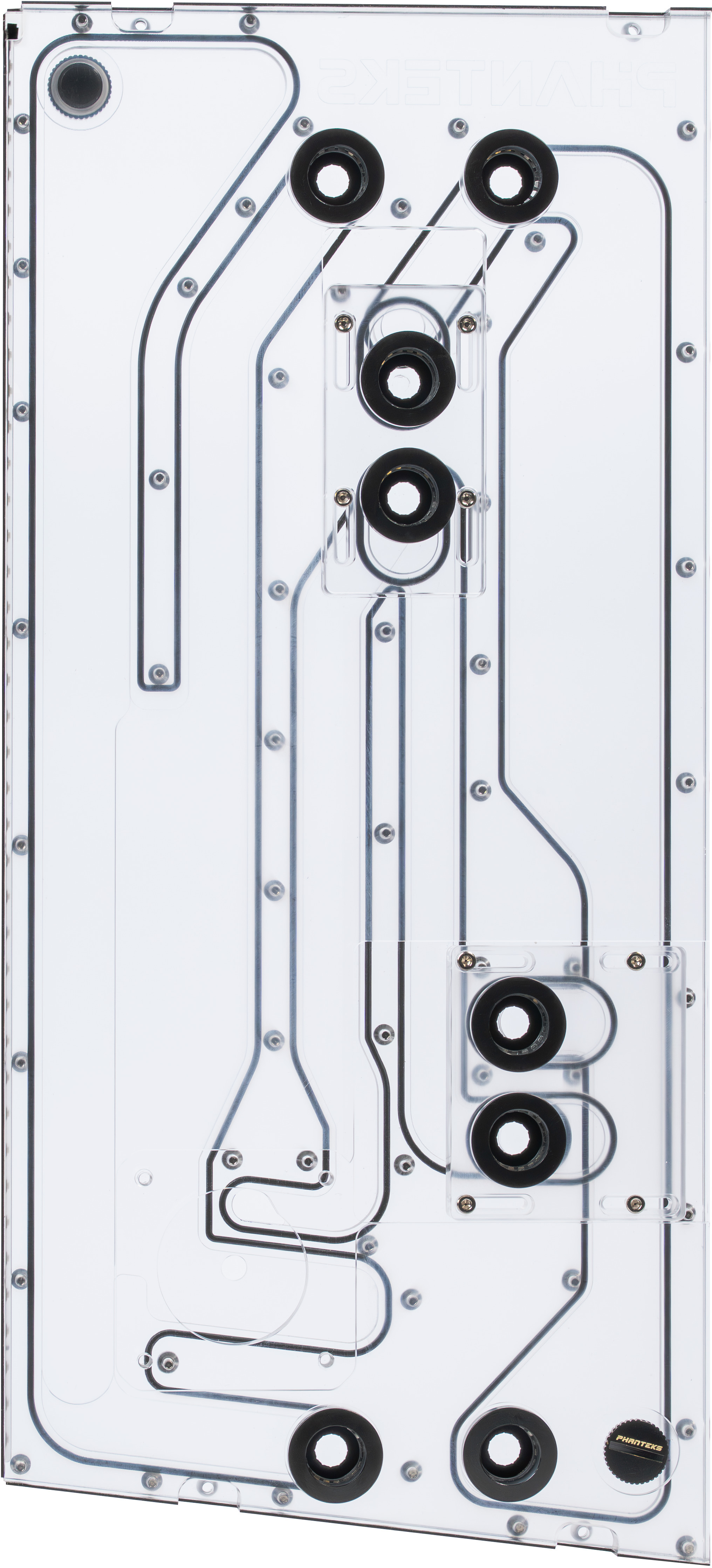 Phanteks - Phanteks Glacier EZ-Fit DIS-NV5 Distro Plate 16mm EZ-Fit Preto para Phanteks NV5