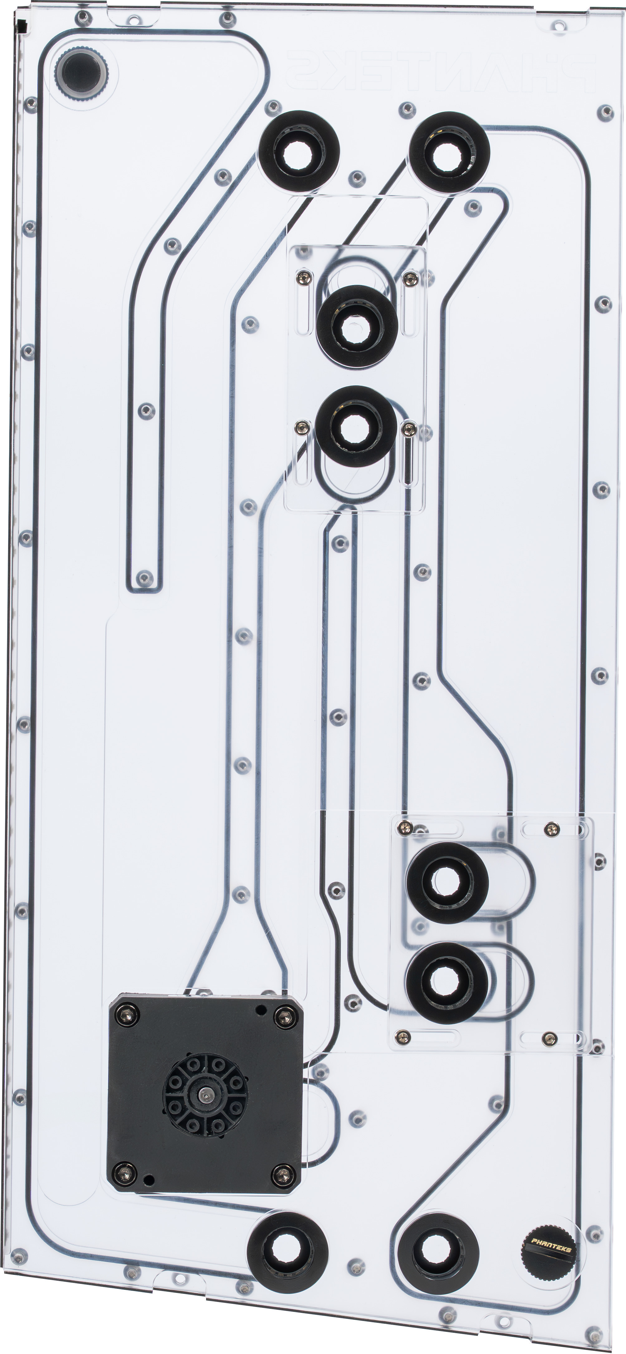 Phanteks - Phanteks Glacier EZ-Fit DIS-NV5 Distro Plate 16mm EZ-Fit Preto para Phanteks NV5