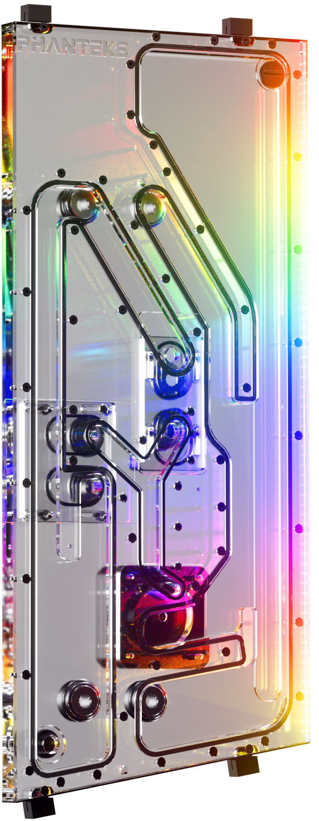 Phanteks - Phanteks Glacier EZ-Fit DIS-NV7 Distro Plate 16mm EZ-Fit Preto para Phanteks NV7