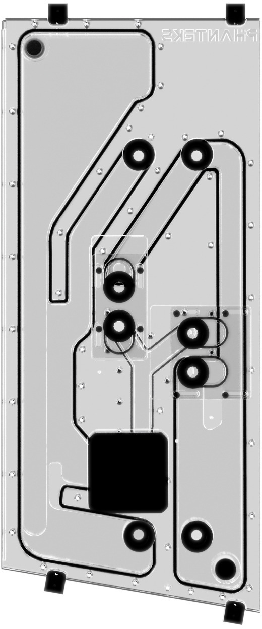 Phanteks - Phanteks Glacier EZ-Fit DIS-NV7 Distro Plate 16mm EZ-Fit Preto para Phanteks NV7