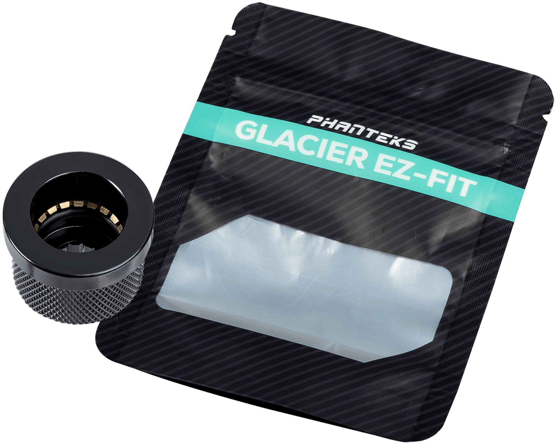 Phanteks - Conector Phanteks Glacier EZ-Fit F16G1/4 - Preto