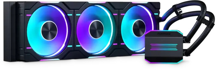 Water Cooler CPU Phanteks Glacier One 360D30 DRGB X2 Preto - 360mm