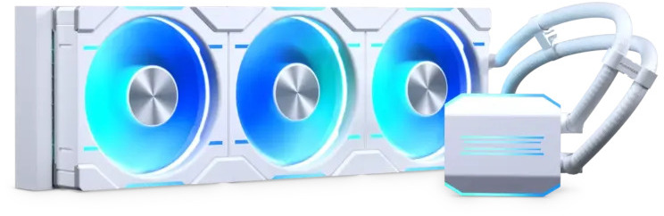 Water Cooler CPU Phanteks Glacier One 360D30 DRGB X2 Branco - 360mm