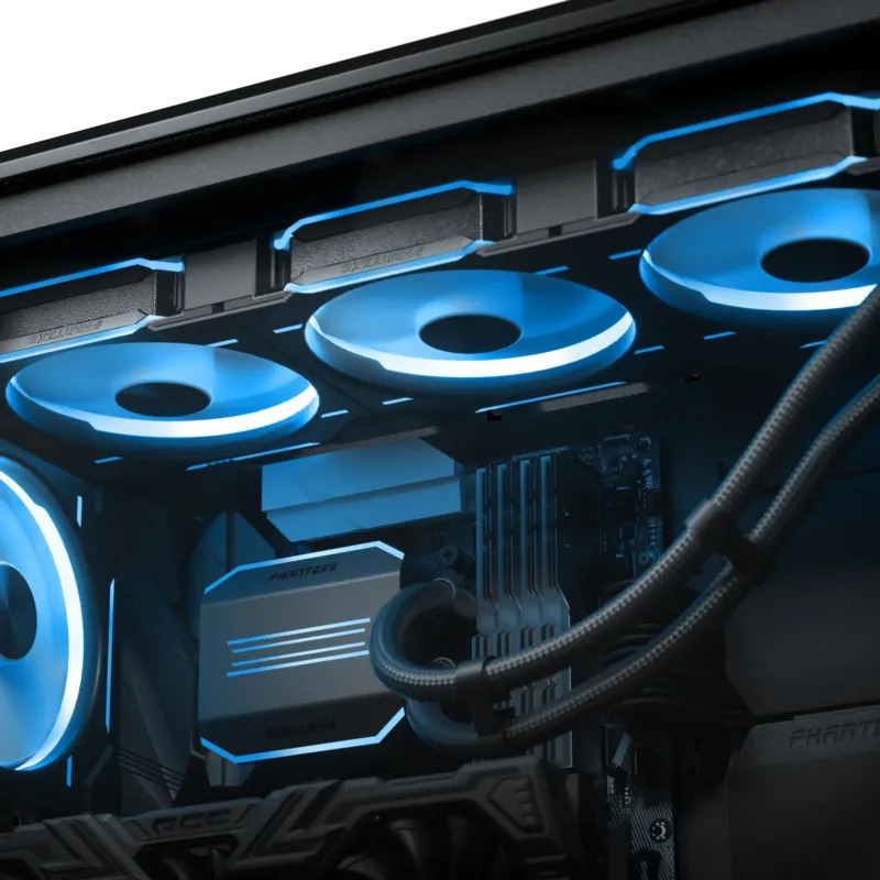 Phanteks - Water Cooler CPU Phanteks Glacier One 420D30 DRGB X2 Preto - 420mm
