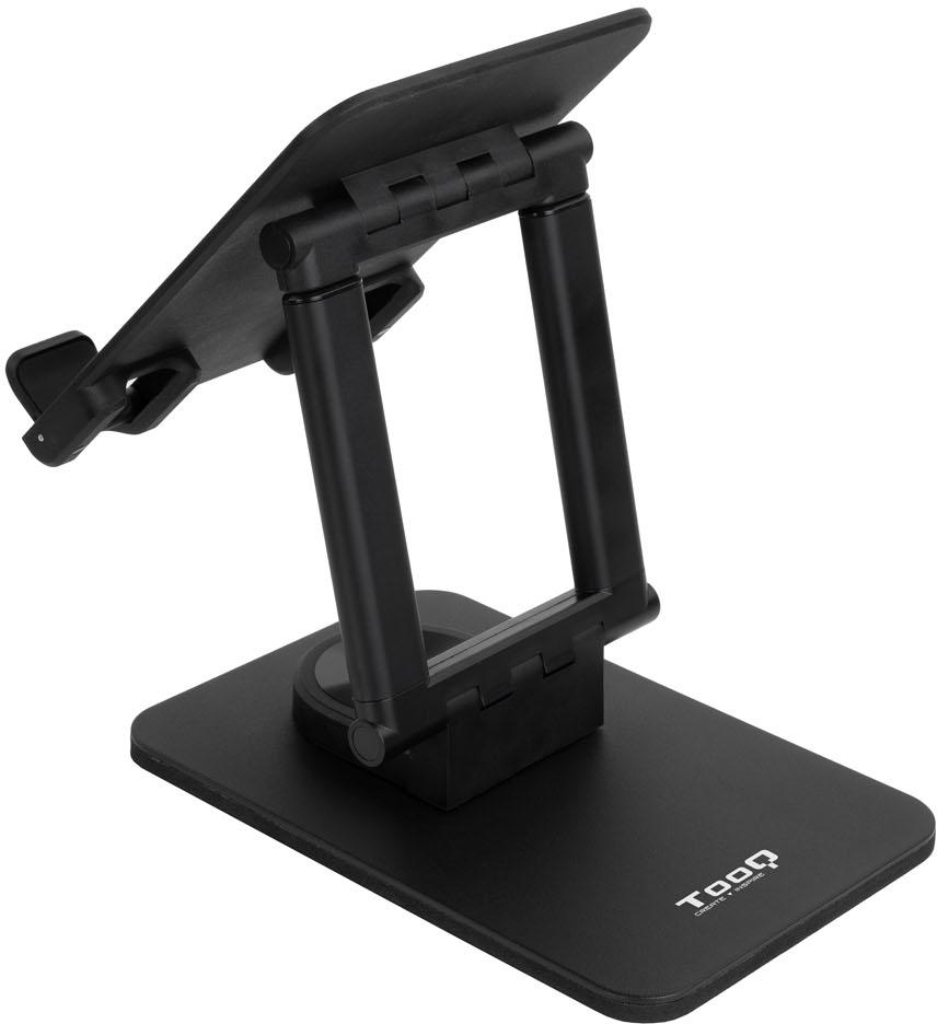 Tooq - Suporte de Mesa Tooq Rotativo Ajustável p/ Tablet Max. 13" Preto