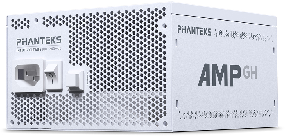 Phanteks - Fonte Modular Phanteks AMP GH PCIe 5.0 1000W 80+ Platinum Branca