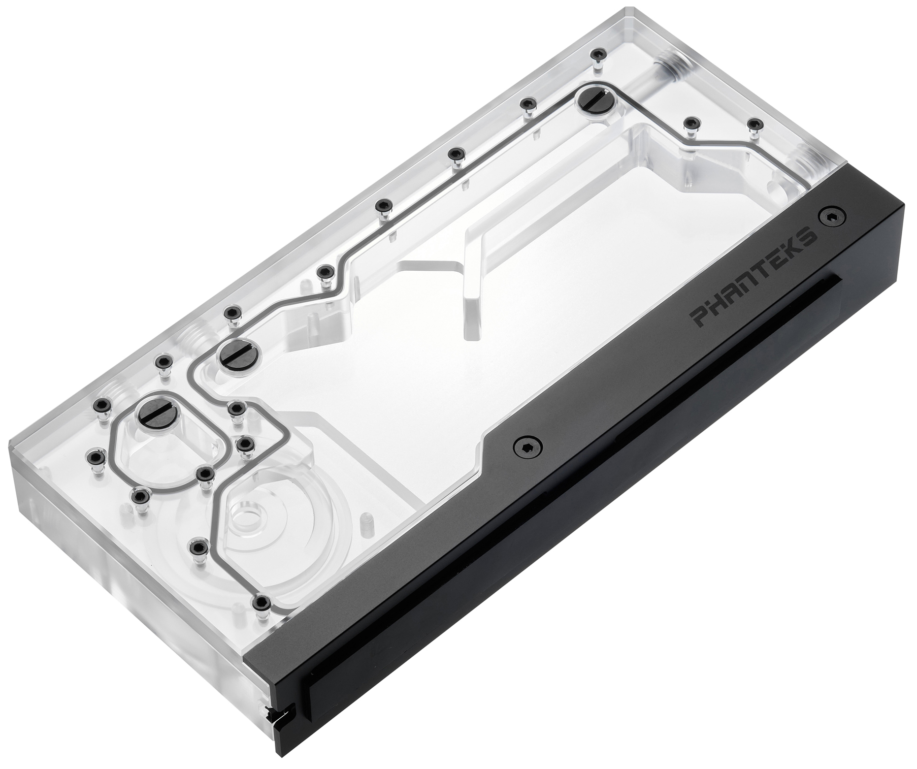 Phanteks - Reservatório Phanteks R260C Acrílico Transparente Backplate D5 DRGB-LED