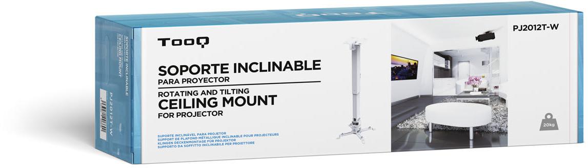 Tooq - ** B Grade ** Suporte de Tecto Tooq para Projectores Tilt e Giratório Max.20kg Branco