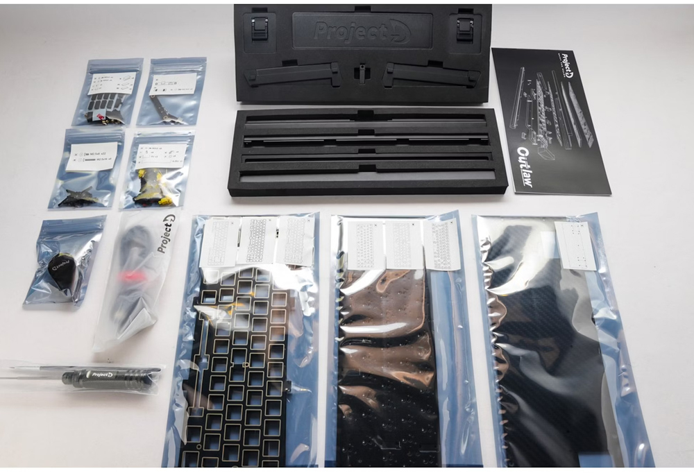 Ducky - Kit Teclado DIY Ducky Outlaw 65 Preto (ES)