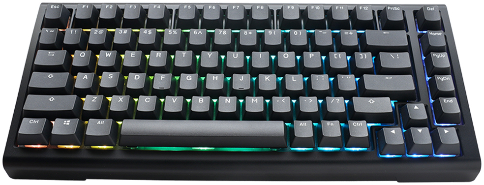 Ducky - Teclado Mecânico Ducky Tinker75 75% RGB Black MX Speed Silver (PT)