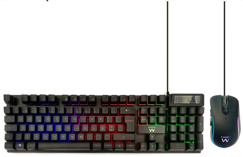 Ewent - Teclado + Rato Ewent Gaming PT Preto