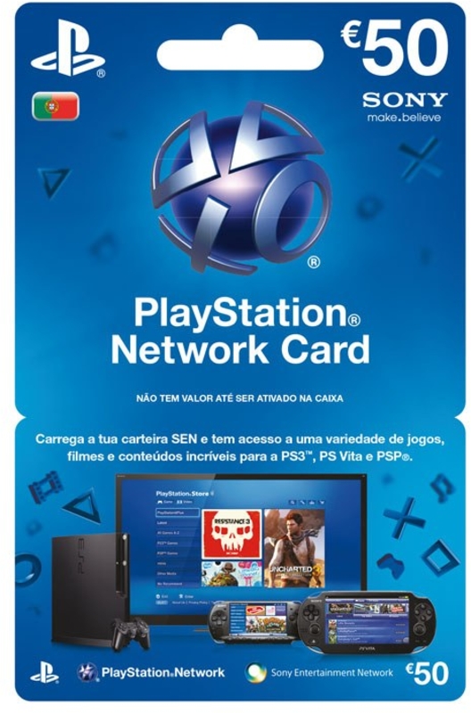 PSN Card 20 EUR  Playstation Network Portugal digital for PSP