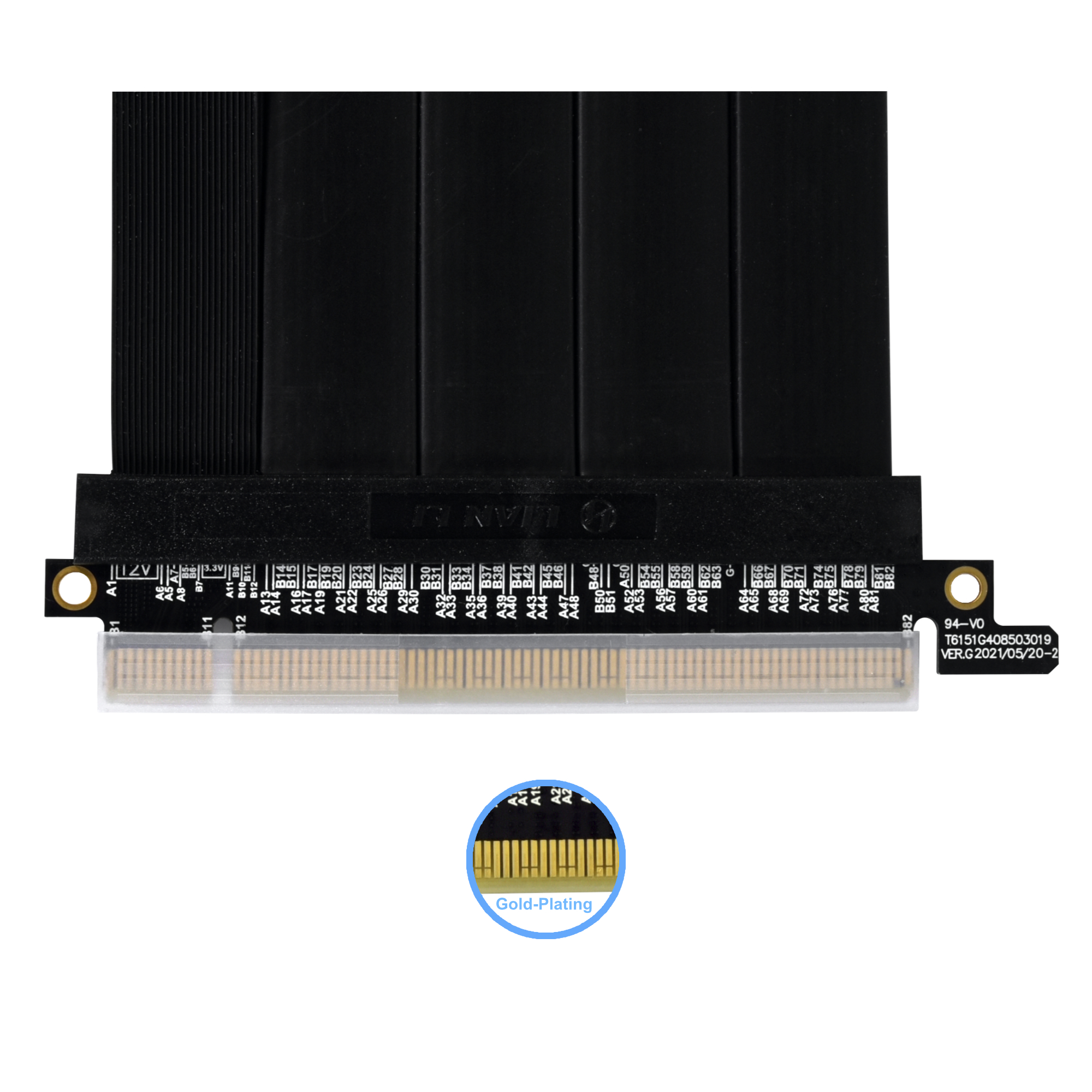 Lian Li - Riser Card Lian Li 90cm PCIe 4.0 Preto