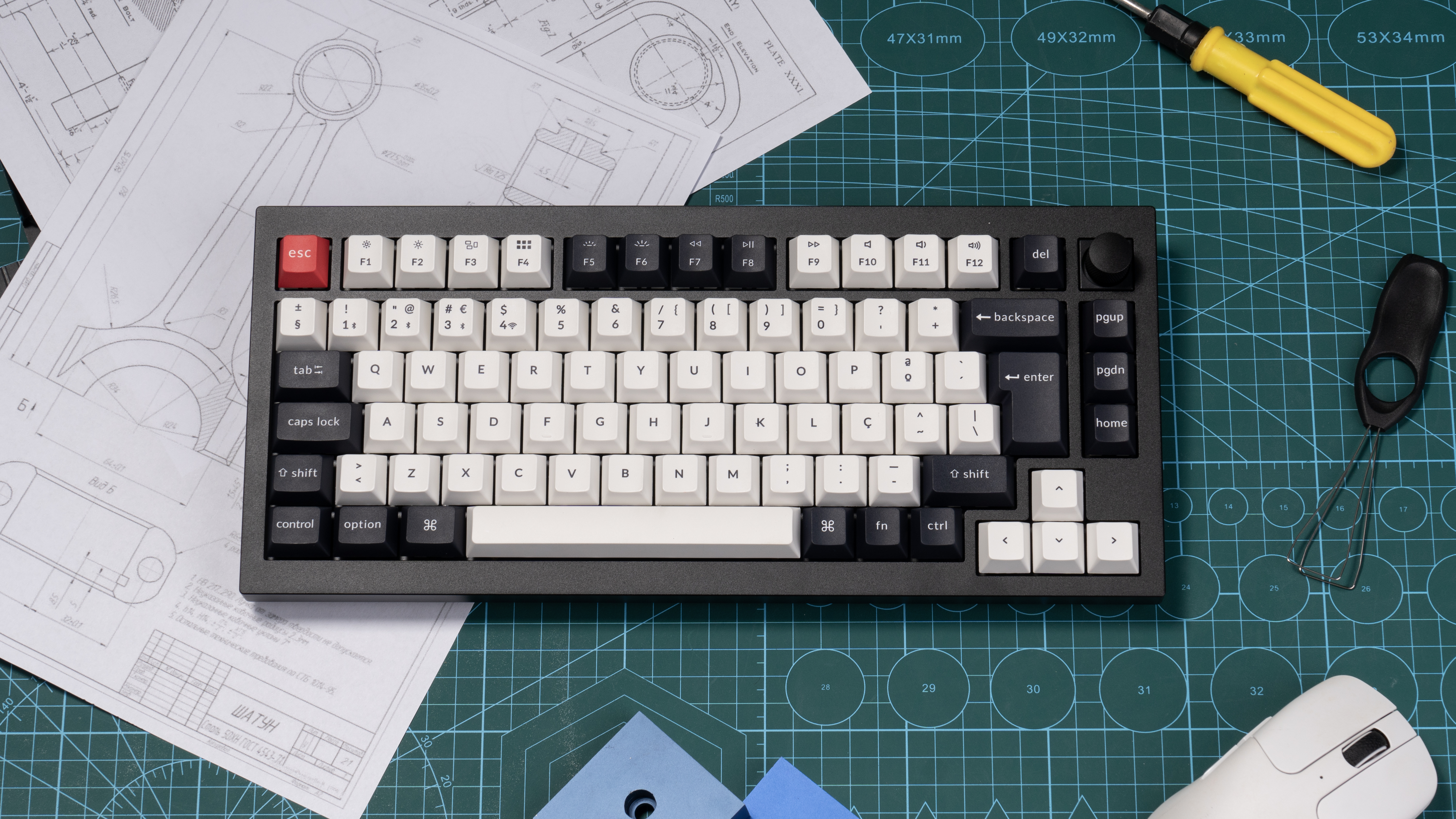 Keychron - Teclado Magnético Keychron Q1 HE 75% Wireless Gateron Magnetic Switch Nebula Linear