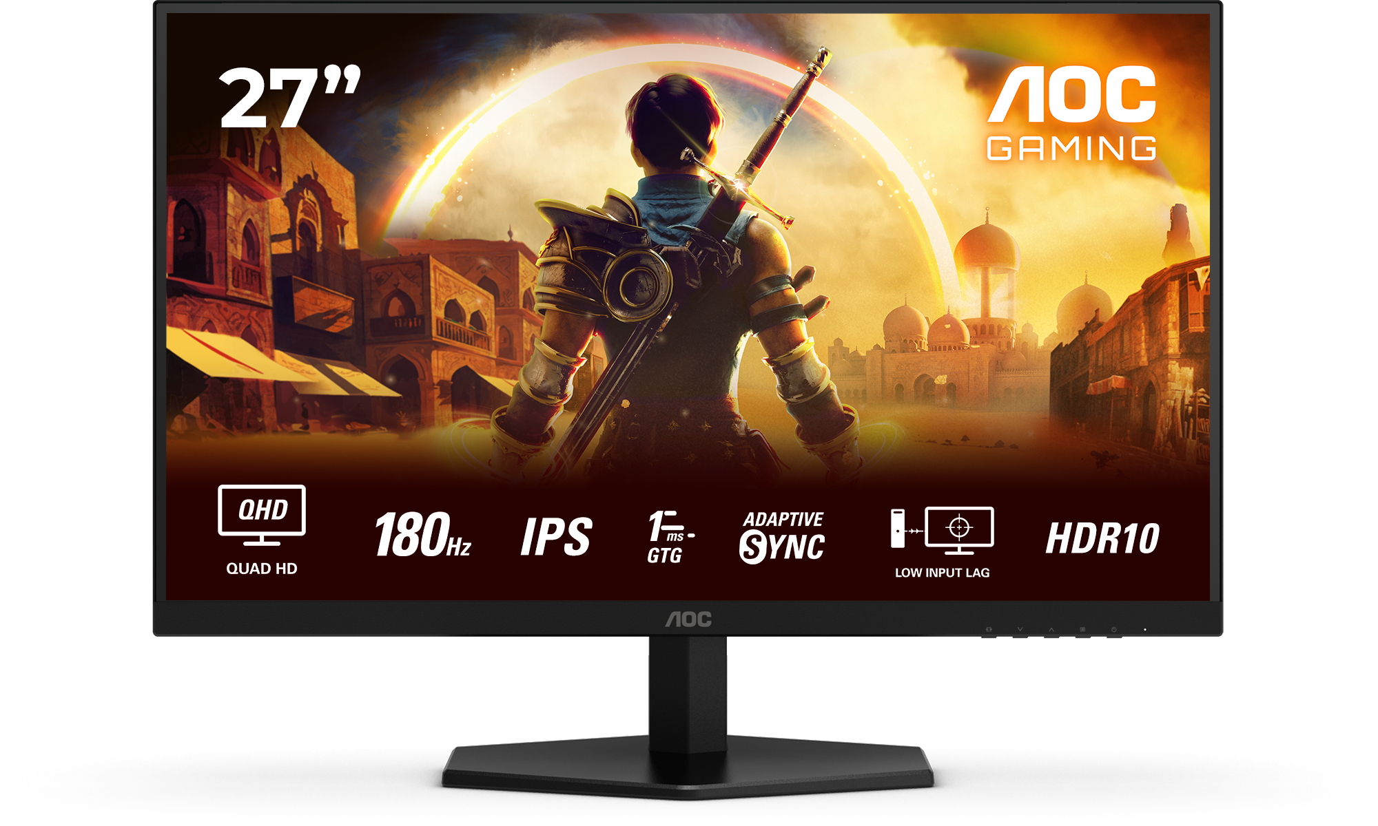 AOC - Monitor AOC Gaming 27" Q27G42XE Fast IPS QHD 180Hz 0.5ms Adaptive Sync