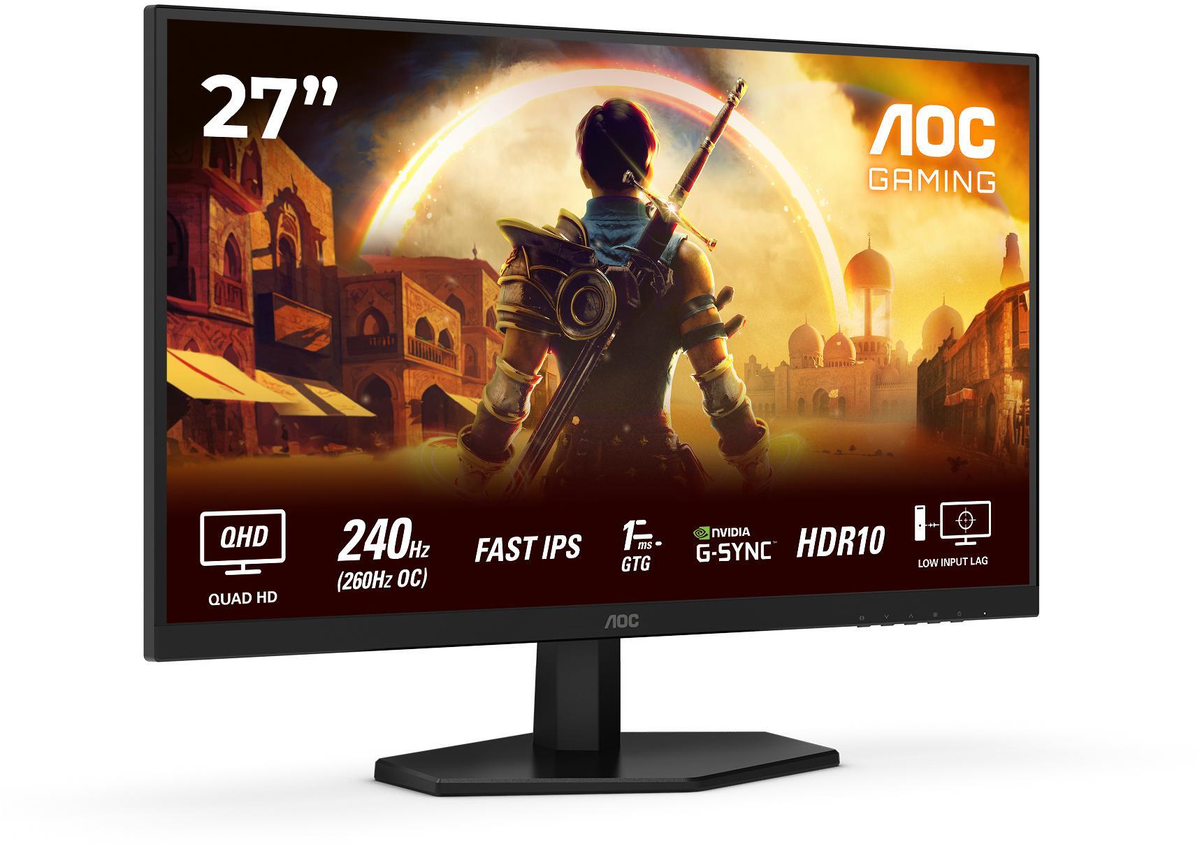  - ** B Grade ** Monitor AOC Gaming 27" Q27G42ZE Fast IPS QHD 240Hz (OC 260Hz) 0.3ms