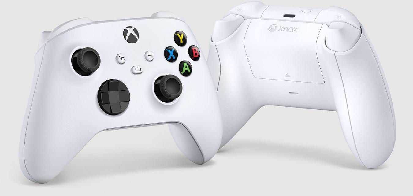 Microsoft - Gamepad Microsoft Xbox Wireless Robot White