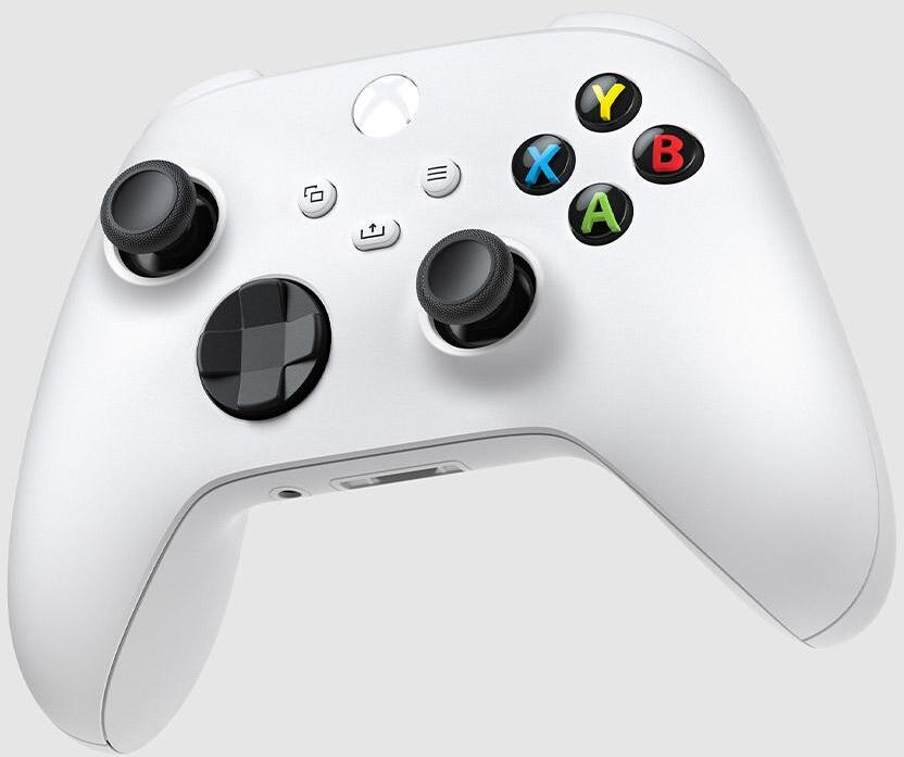 Microsoft - Gamepad Microsoft Xbox Wireless Robot White