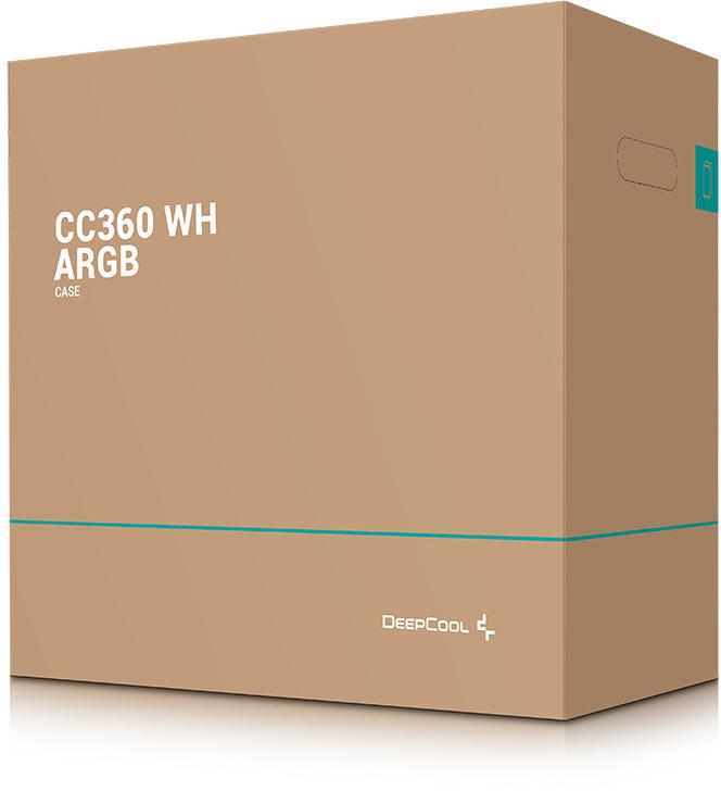 Deepcool - Caixa Micro-ATX Deepcool CC360 ARGB Branca Vidro Temperado