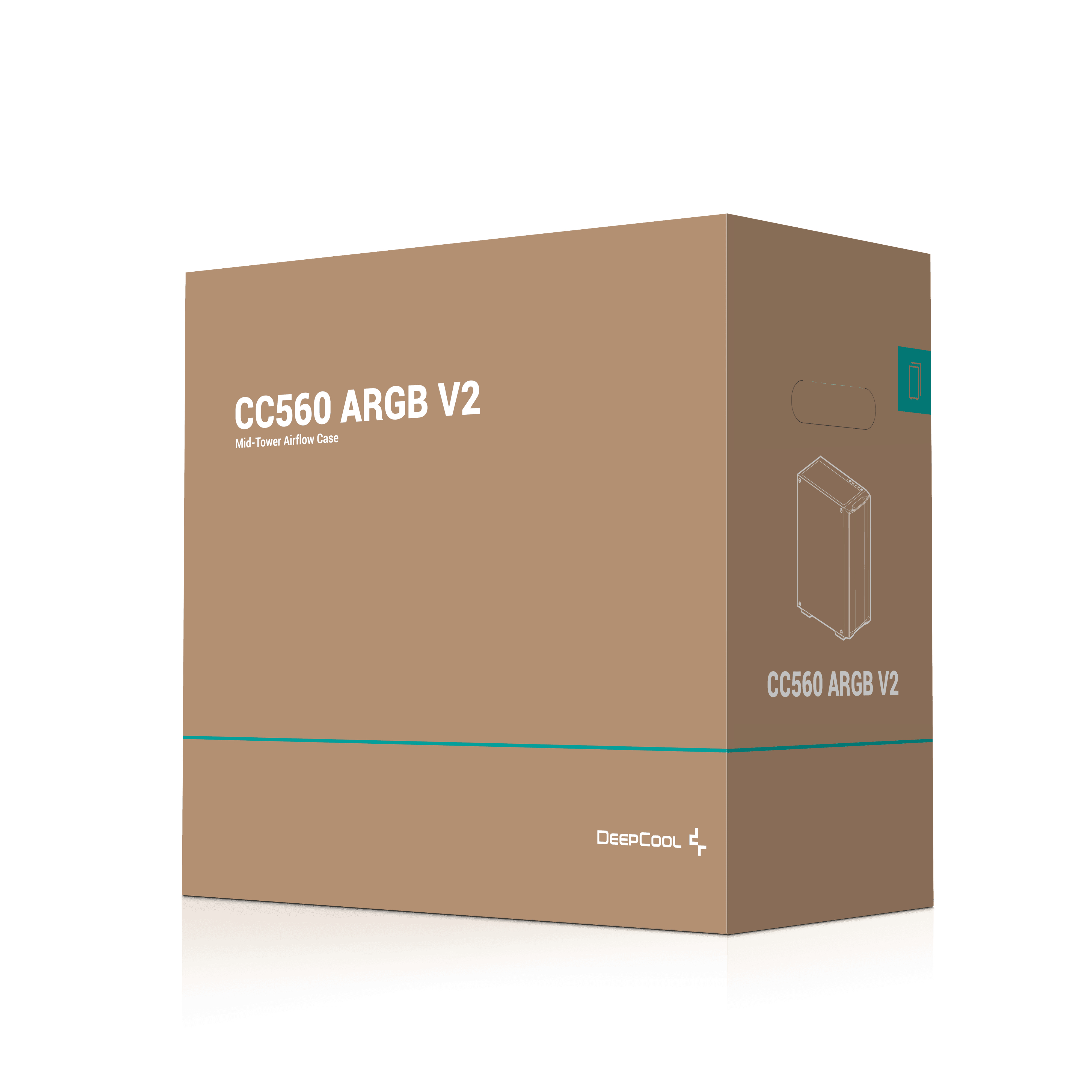 Deepcool - Caixa ATX Deepcool CC560 V2 ARGB Vidro Temperado