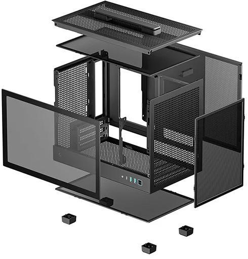 Deepcool - Caixa ATX Deepcool CH160 High-Airflow Preta Vidro Temperado