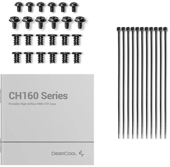 Deepcool - Caixa ATX Deepcool CH160 High-Airflow Preta Vidro Temperado